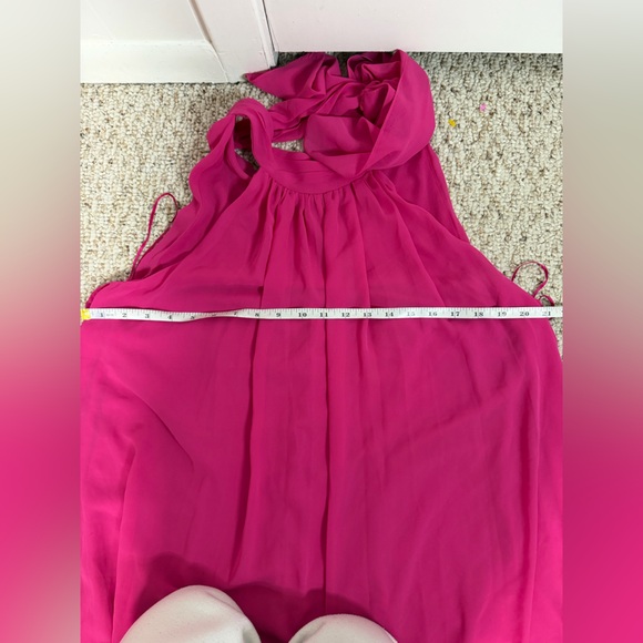 Vince Camuto Hot Pink Halter Jumpsuit size XL new with tag - Picture 8 of 10
